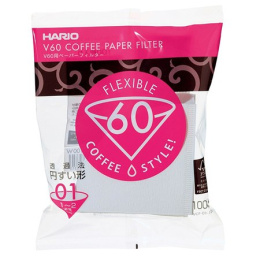 Hario filtry papierowe V60-01, 100 szt.