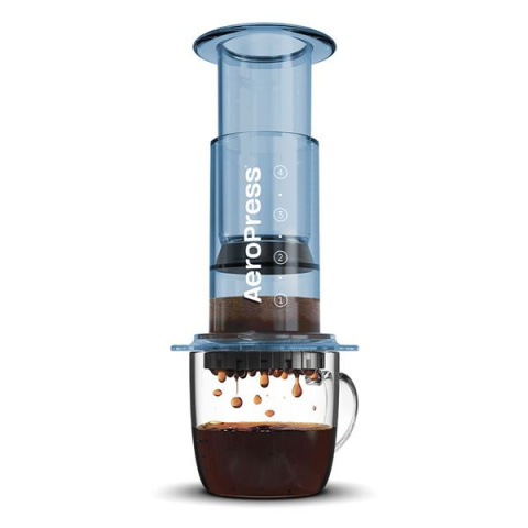 AeroPress - Zaparzacz do kawy CLEAR niebieski