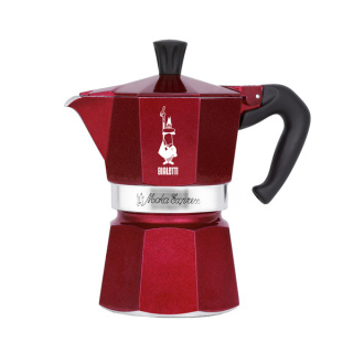 Bialetti Deco Glamour Moka Express 3tz Czerwona - Kawiarka