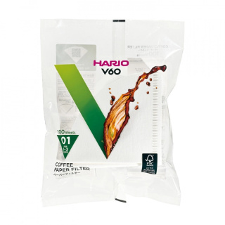 Hario filtry papierowe V60-01, 100 szt.