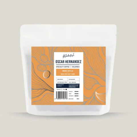 Kavoholik - Kolumbia Oscar Hernandez, Orange Castillo - 200g Kavoholik - Kolumbia Oscar Hernandez, Orange Castillo - 200g