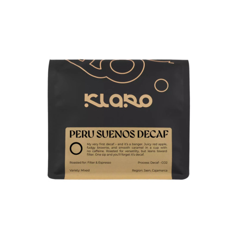 Klaro Coffee - Peru Suenos, Decaf(bezkofeinowa) - 250g Klaro Coffee - Peru Suenos, Decaf(bezkofeinowa) - 250g