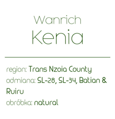 PRAŻ Micro roastery - Kenia Wanrich - 250g