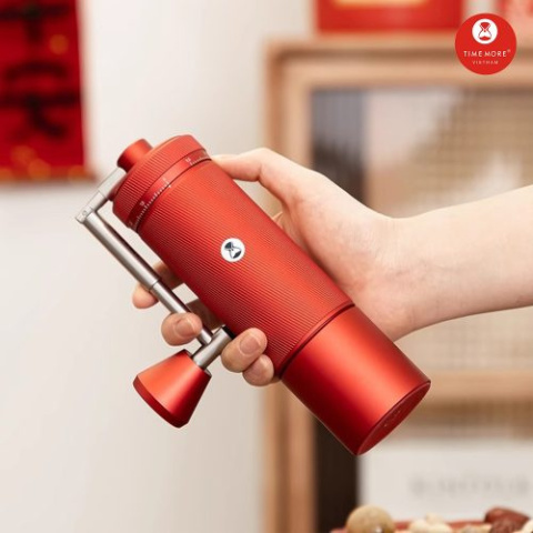 Timemore - Chestnut S3 RED, Czerwony - Młynek do kawy Timemore - Chestnut S3 RED, Czerwony - Młynek do kawy