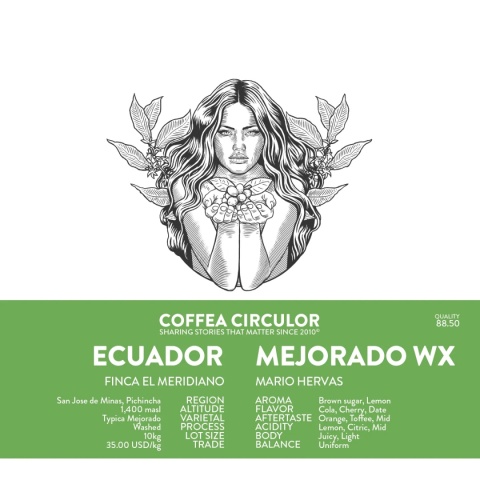 Coffea Circulor - Ekwador Meridiano Typica Mejorado WX- 250g