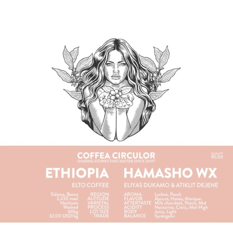 Coffea Circulor - Etiopia Elto Hamasho Washed- 250g