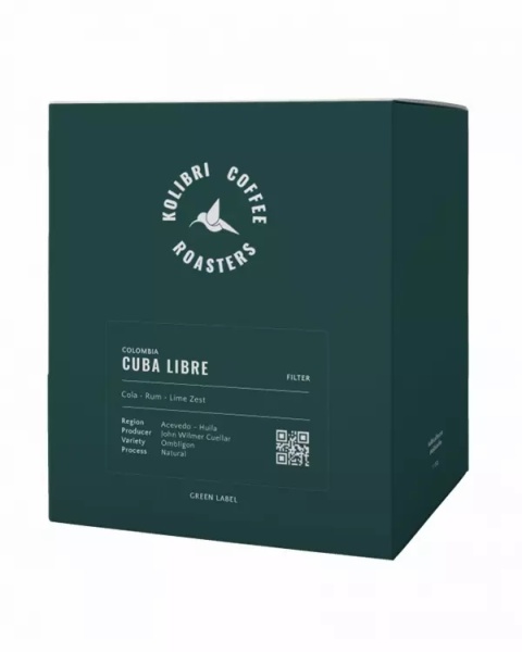 Kolibri Coffee - Kolumbia, Cuba Libre - 250g Kolibri Coffee - Kolumbia, Cuba Libre - 250g