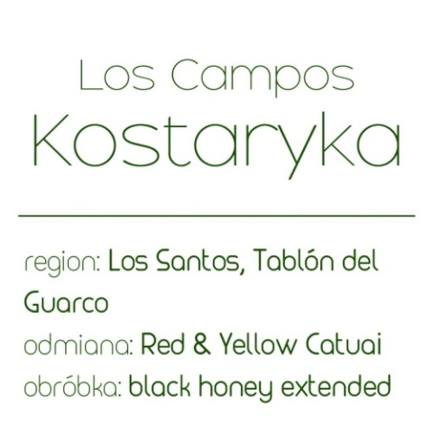PRAŻ Micro roastery - Kostaryka Los Campos - 250g
