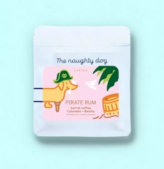 The Naughty Dog - Pirate Rum Barrel, Geisha - 200g