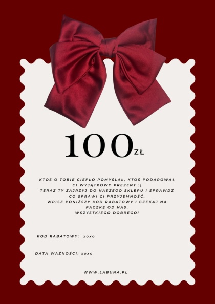 Karta podarunkowa, Voucher - 100 zł