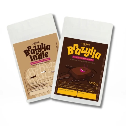 LABUNA - Zestaw kaw do ekspresu, Espresso - 2x 250g