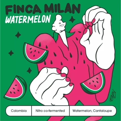 kawa speciality Moklair - Kolumbia, Finca Milan Watermelon - 100g, arbuzowa