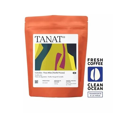 kawa TANAT Coffee - Kolumbia Finca Milan, Vanilla Process - 200g