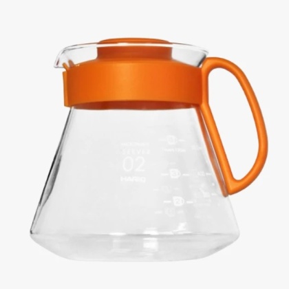 Hario Range Server V60-02 600ml Microwave - Pomarańczowy