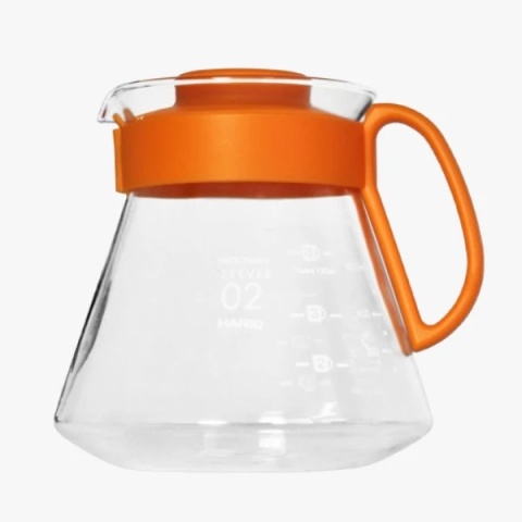 Hario Range Server V60-02 600ml Microwave - Pomarańczowy