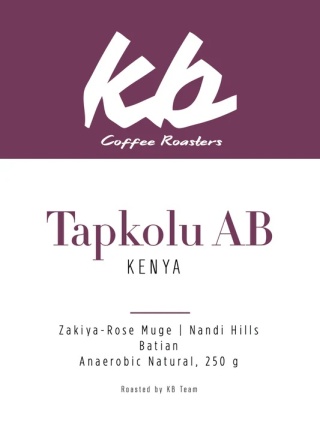 KB Coffee Roasters- Kenia Tapkolu AB, Anaerobic Natural- 250g