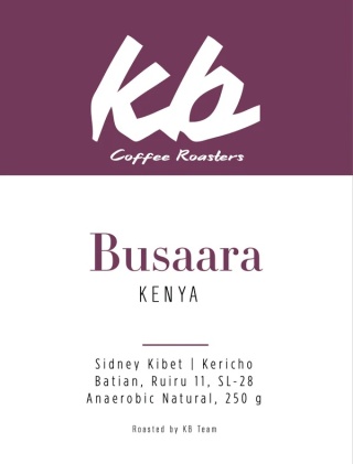 KB Coffee Roasters- Kenia Busaara Anaerobic Natural- 250g