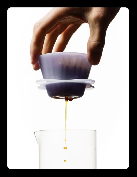 OREA O1 Zaparzacz  – Kompaktowy Dripper Flat-Bottom (Tritan) - Creamy Purple,  Fiolet