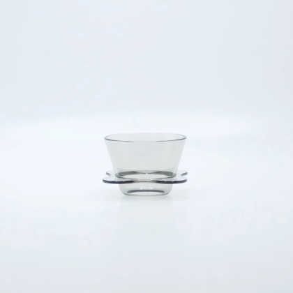 OREA O1 Zaparzacz – Kompaktowy Dripper Flat-Bottom (Tritan) - Smoke Black
