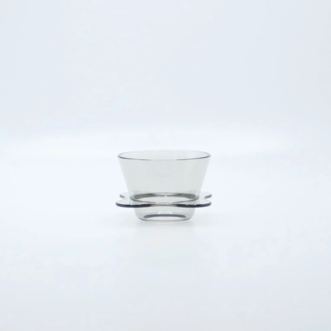 OREA O1 Zaparzacz – Kompaktowy Dripper Flat-Bottom (Tritan) - Smoke Black