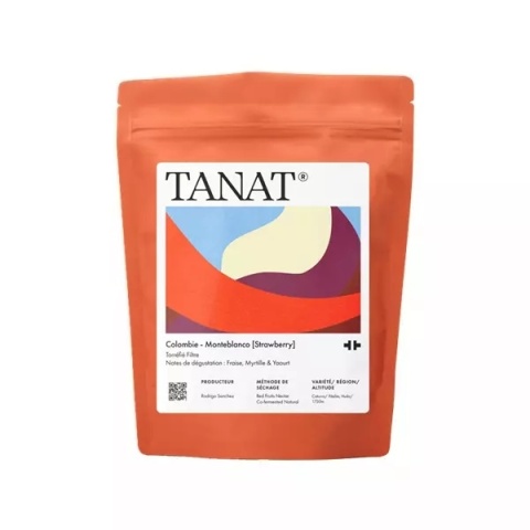 TANAT Coffee - Kolumbia Monteblanco, Strawberry - 200g
