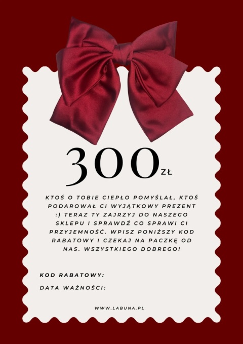 Karta podarunkowa, Voucher - 300 zł