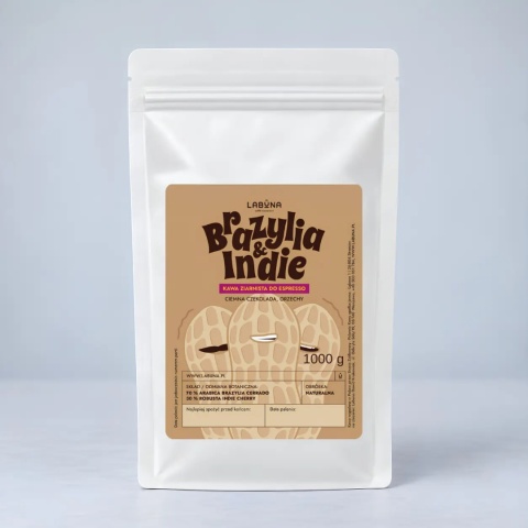 LABUNA Brazylia i Indie Espresso - kawa ziarnista do espresso, 1 kg