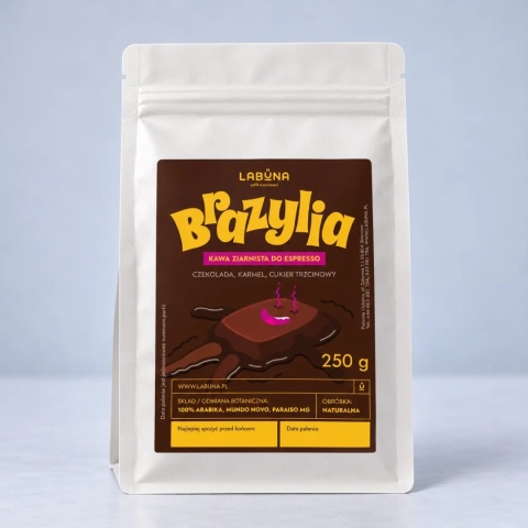 LABUNA Brazylia Monte Carmelo Espresso - kawa ziarnista do espresso, 250 g
