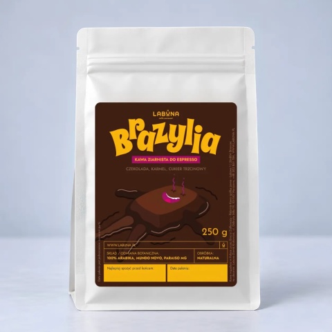 LABUNA Brazylia Monte Carmelo Espresso - kawa ziarnista do espresso, 250 g