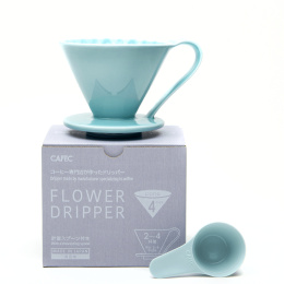 Cafec Flower Dripper - Blue 02 - Arita Ware