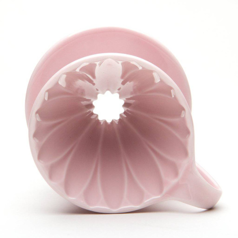 Cafec Flower Dripper - Pink 02 - Arita Ware Cafec Flower Dripper - Pink 02 - Arita Ware