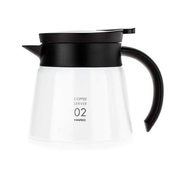 Hario Insulated Stainless Steel Server V60-02 White 600ml Hario Insulated Stainless Steel Server V60-02 White 600ml