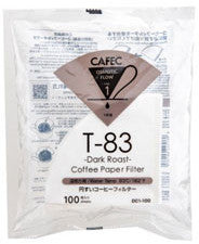 filtry stożkowe V60-01 marki Cafec - Filtry Dark Roast 01 - 100 szt.
