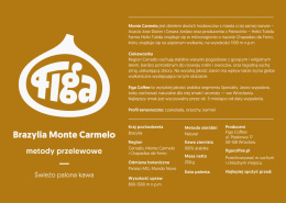 Figa Coffee - Brazylia Monte Carmelo - Przelew
