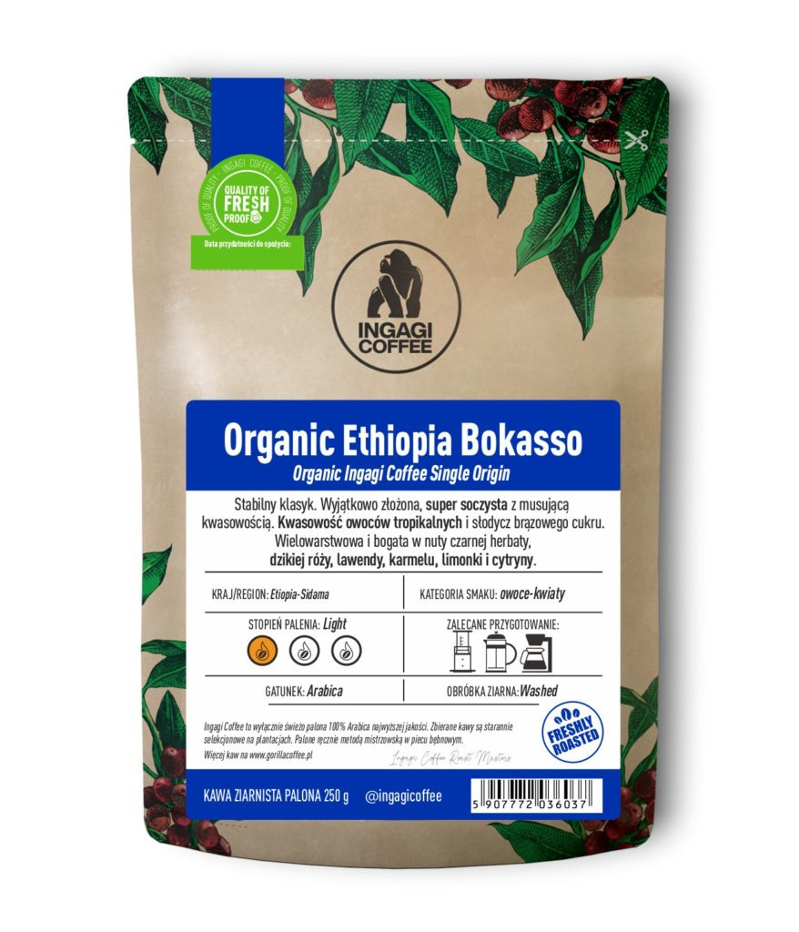 Organiczna kawa Etiopia Bokasso