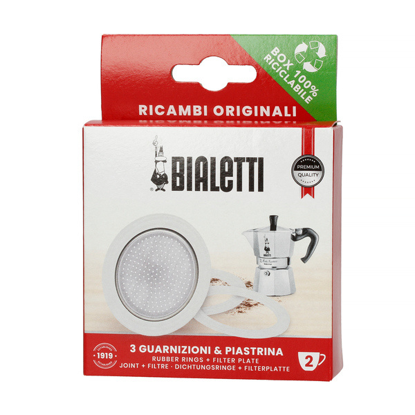 Bialetti - Uszczelka + sitko do kawiarek aluminiowych Bialetti 2tz Bialetti - Uszczelka + sitko do kawiarek aluminiowych Bialetti 2tz