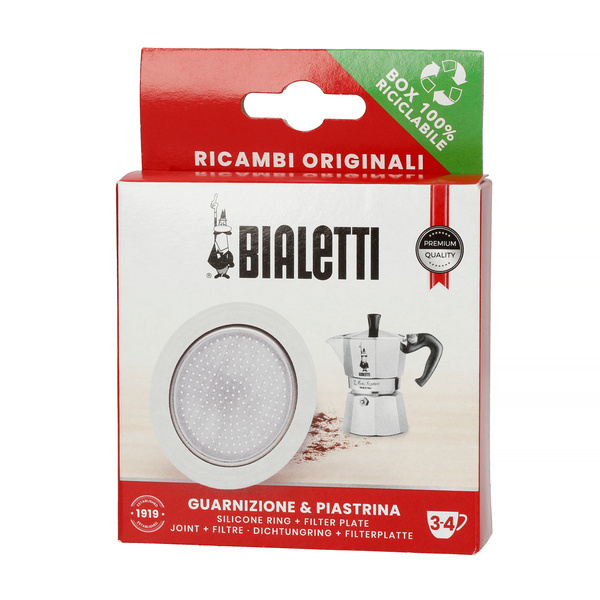 Bialetti - Uszczelka + sitko do kawiarek aluminiowych Bialetti 3-4tz