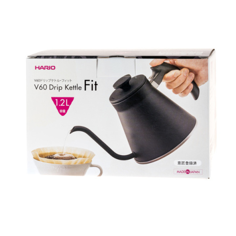 Opakowanie Hario Fit V60 Drip Kettle Black - Czajnik - 1,2l