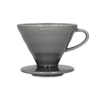 Hario - ceramiczny dripper V60-02 - szary