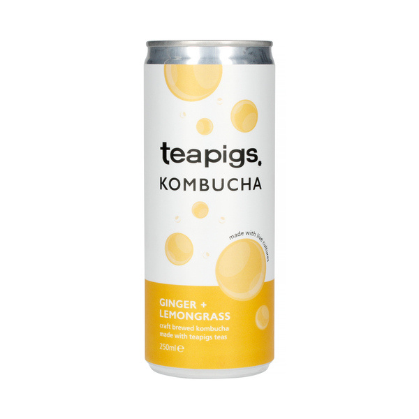 Teapigs - Kombucha - Trawa cytrynowa i imbir - 250ml Teapigs - Kombucha - Trawa cytrynowa i imbir - 250ml