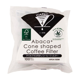 Cafec - Filtry Abaca + Plus białe 02 - 100 szt.