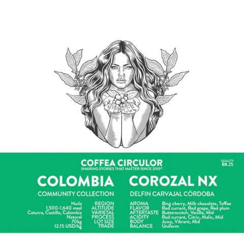 ziarnista kawa z kolumbii