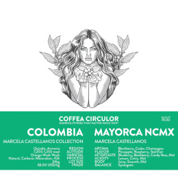 Coffea Circulor - Kolumbia Mayorka Wush Wush Carbonic Maceration - 100g