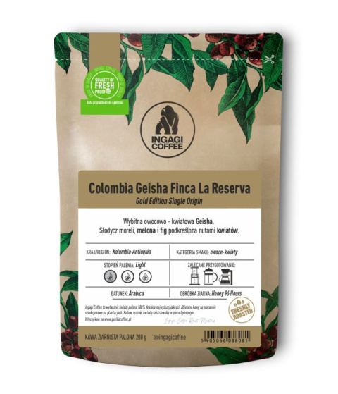 Kolumbia Geisha La Reserva Ingagi Kolumbia Geisha La Reserva Ingagi