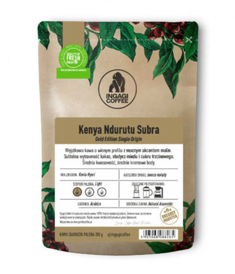Kenia Ndurutu kawa z Kenii Ingagi Coffee