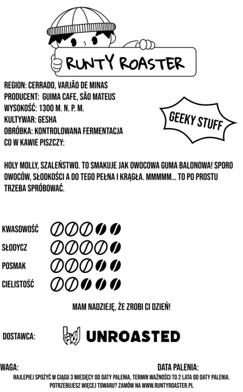 Brazylia Sao Mateus Gesha - 250g Brazylia Sao Mateus Gesha - 250g