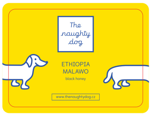 The Naughty Dog Coffee- Etiopia Malawo Black honey - 200g
