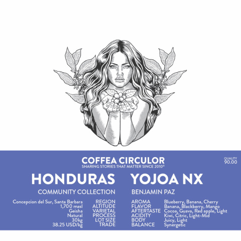 Honduras geisha coffea circulor 100g