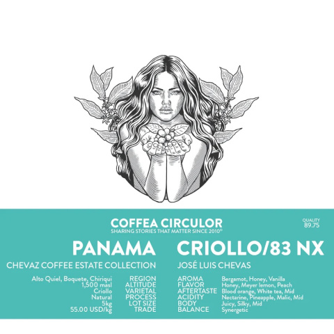 Coffea Circulor - Panama Criollo/83 NX - 100g