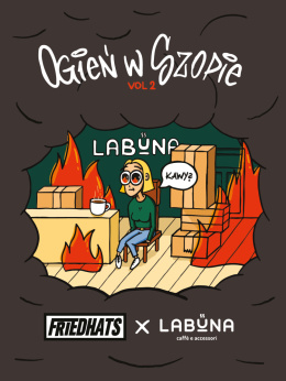 Labuna x Goodwhy- T-shirt Ogień w Szopie